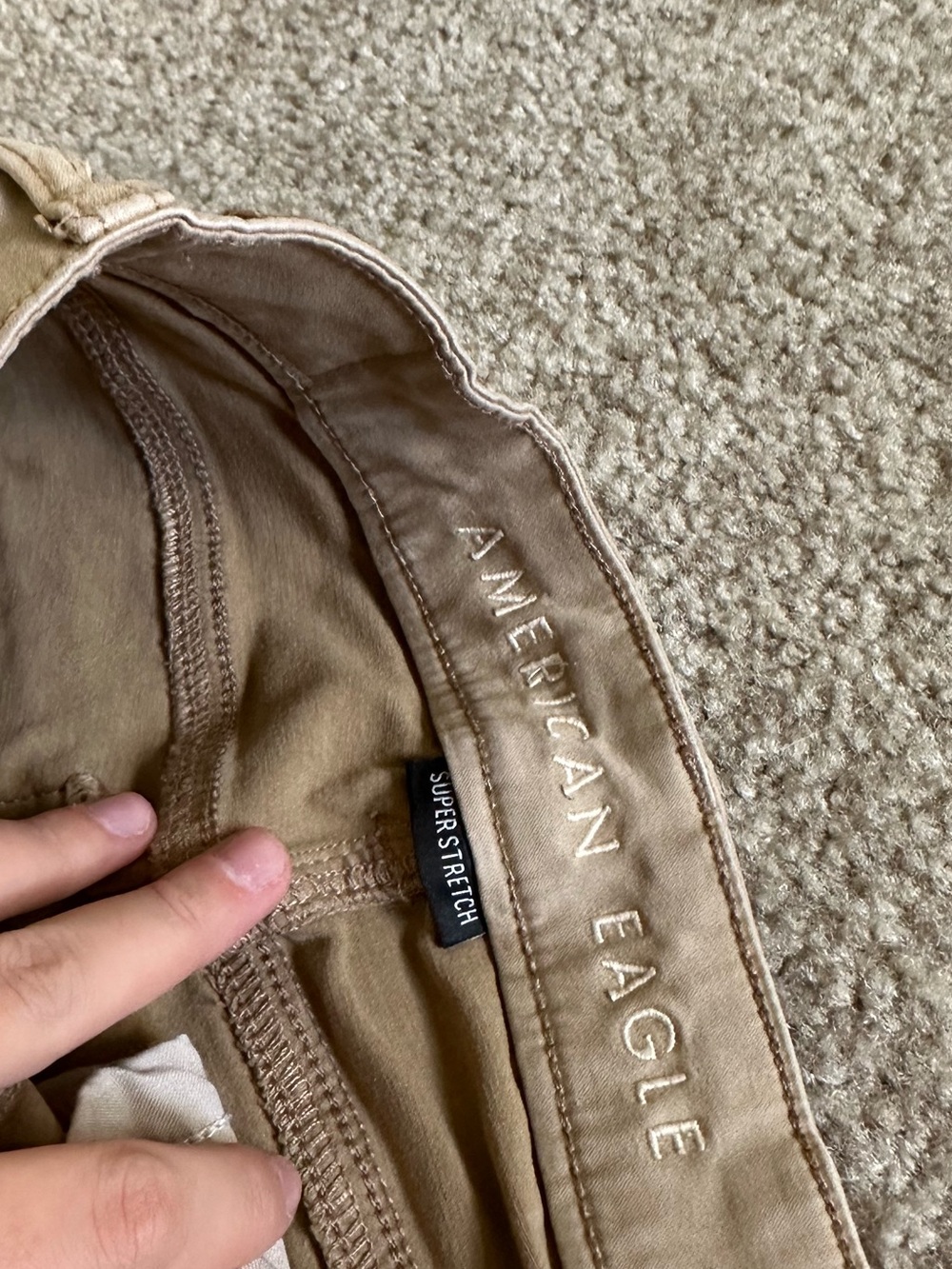 American Eagle Outfitters Beige Skinny Pants - Picture 3 of 4